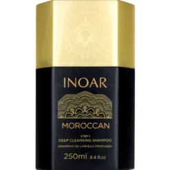Inoar Moroccan, Pos Progress Duo, zestaw do keratynowego prostowania włosów, keratyna 250ml, odżywka 250ml i 2x szampon 250ml