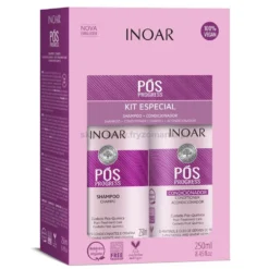 Inoar Pos Progress Duo Pack zestaw po keratynowym prostowaniu włosów 2x250ml