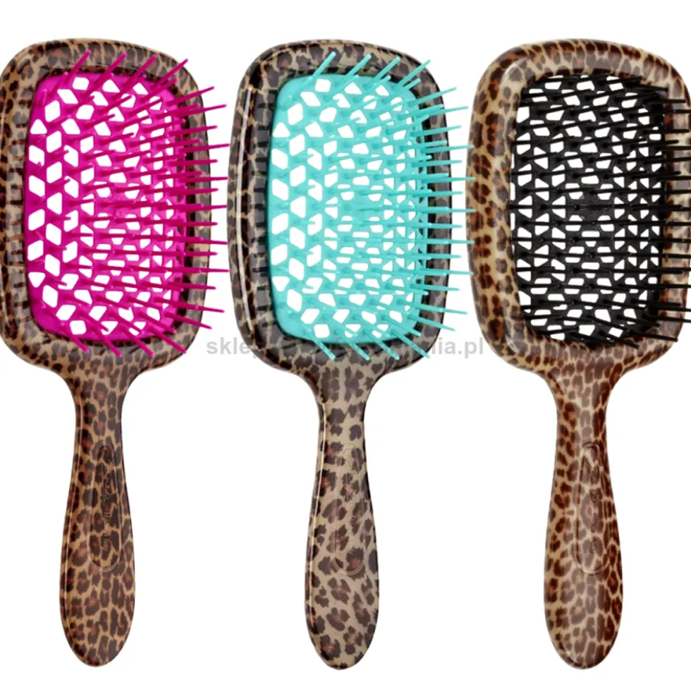 Janeke Superbrush Leopard Normal Szczotka do włosów, różne kolory