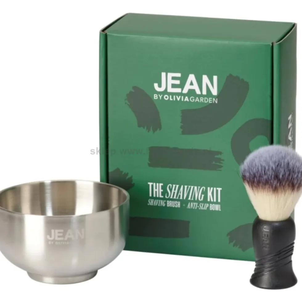Jean by Olivia Garden Zestaw do golenia miseczka + pędzel