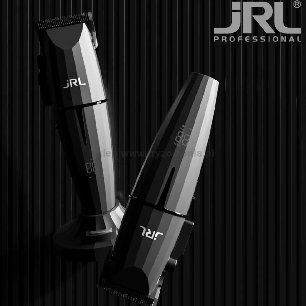JRL Onyx Fresh Fade 2020CB Maszynka do włosów bezprzewodowa ze stacją ładującą Reset IQ, czarna