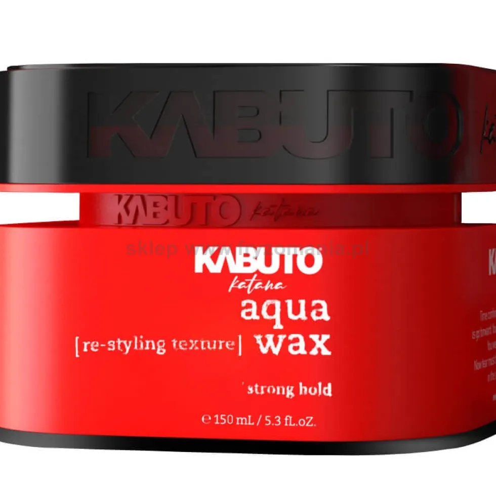 Kabuto Katana Aqua Wax Red mocna pomada woskowa do włosów dla mężczyzn 150ml