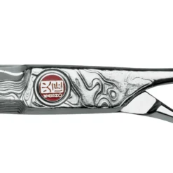 Kasho Damascus, nożyczki fryzjerskie offsetowe, rozmiary 5.5', 6.0', 6.5' (stal damasceńska)