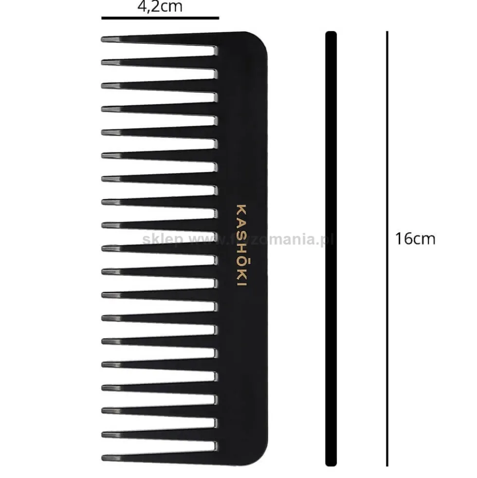 Kashoki Kazuko HR Comb Detangling 382 Grzebień do rozczesywania gęstych i kręconych włosów
