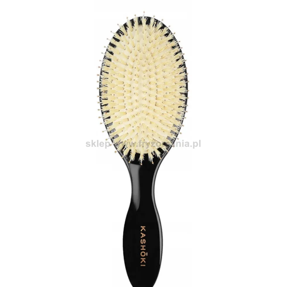 Kashoki Smooth White Detangler Szczotka do rozczesywania włosów, owalna mała i duża