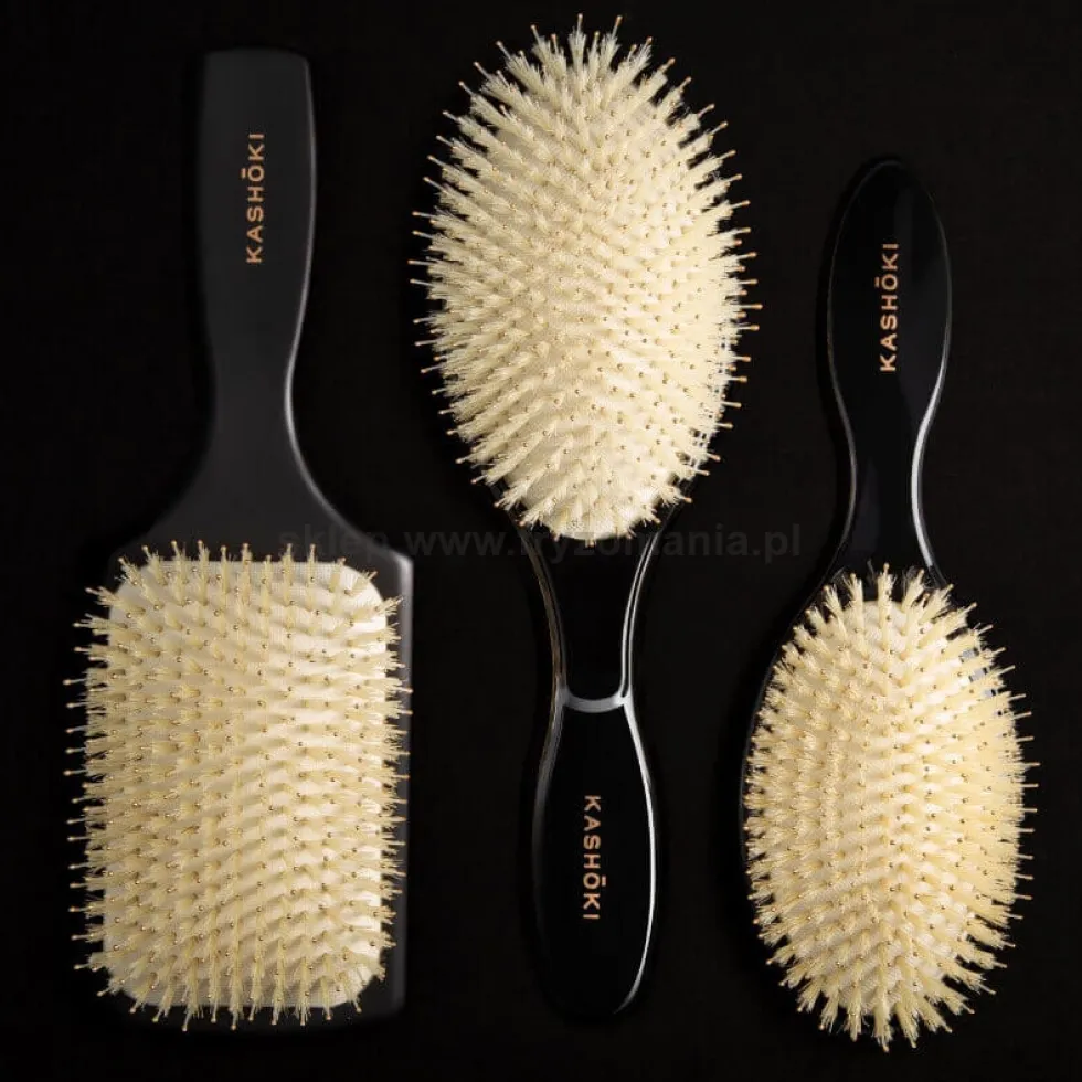 Kashoki Smooth White Detangler Szczotka do rozczesywania włosów, prostokątna