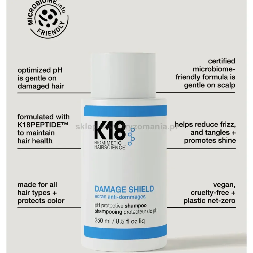 K18 Damege Shield pH Protective ochronny szampon do włosów 250ml
