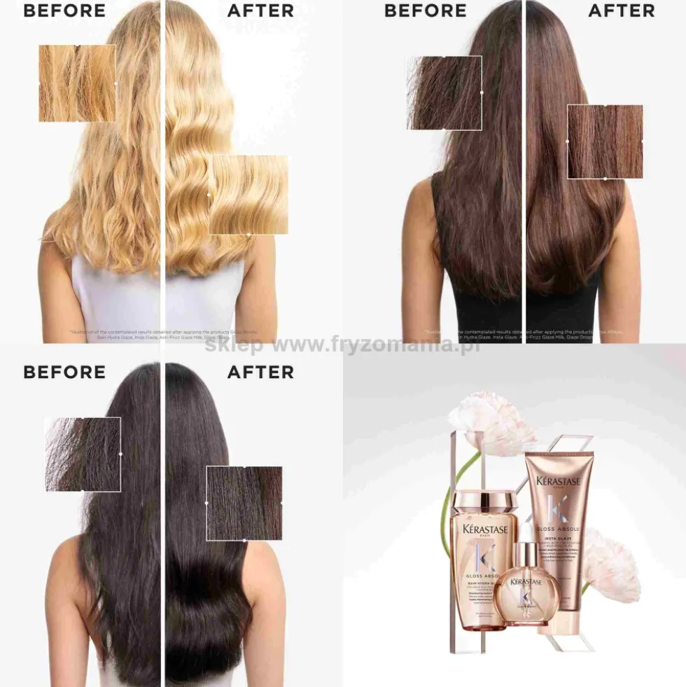 Kerastase Gloss Absolu Anti-frizz Glaze Milk Spray wygładzający do włosów długich 45ml