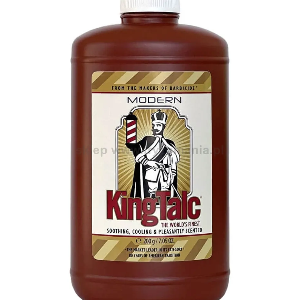 King Talc Modern Talk fryzjerski do skóry po goleniu i depilacji 200g