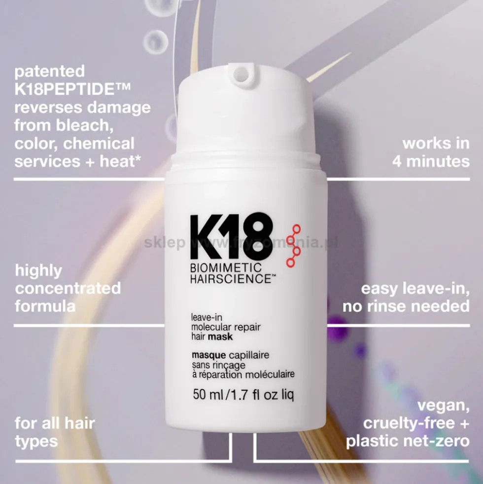 K18 Leave-In Molecular Repair Maska naprawcza do włosów 15ml