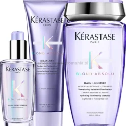 Kérastase Blond Absolu - zestaw do włosów blond szampon 250ml, odżywka 250ml i olejek 100ml