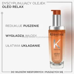 Kérastase Discipline Oleo-Relax Refillable Olejek do włosów puszących się z możliwością uzupełniania 75ml