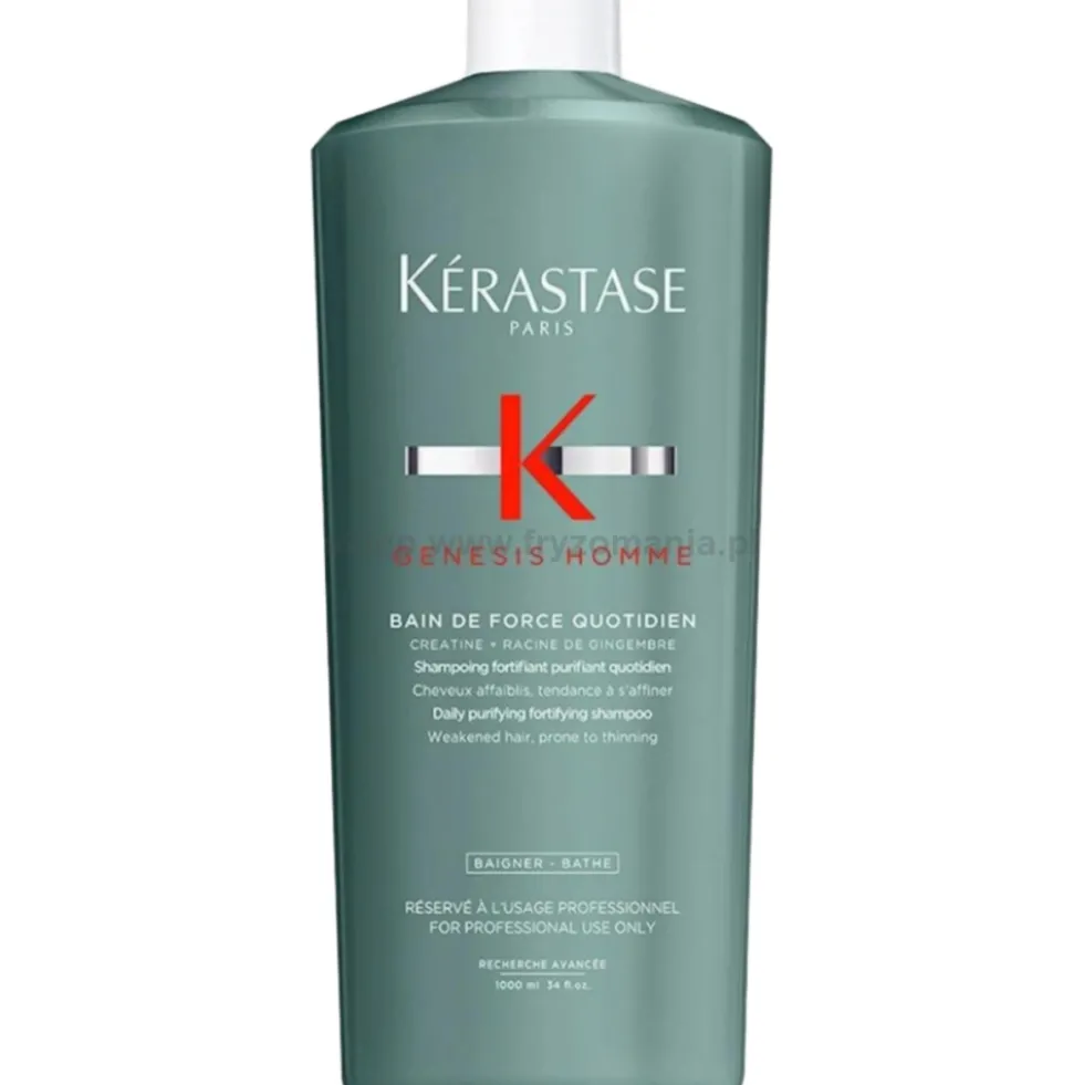 Kérastase Genesis Homme Szampon oczyszczająco-wzmacniający włosy dla mężczyzn 1000ml