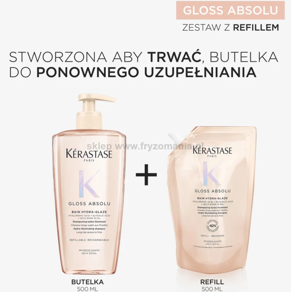Kérastase Gloss Absolu Hydra-Glaze Szampon nawilżająco-nabłyszczający do włosów 500ml