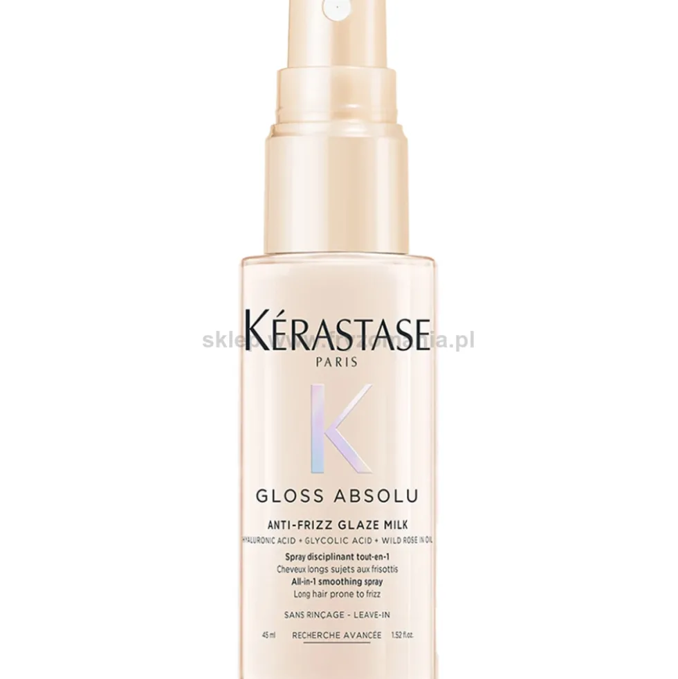 Kérastase Gloss Absolu - zestaw wiosenny do włosów szampon 250ml, odżywka 250ml i mleczko 45ml