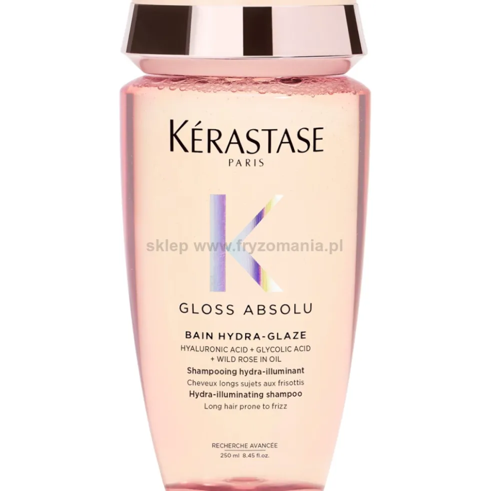 Kérastase Gloss Absolu - zestaw wiosenny do włosów szampon 250ml, odżywka 250ml i mleczko 45ml