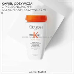 Kérastase Nutritive Bain Satin Szampon nawilżający do włosów suchych, normalnych i cienkich 250ml