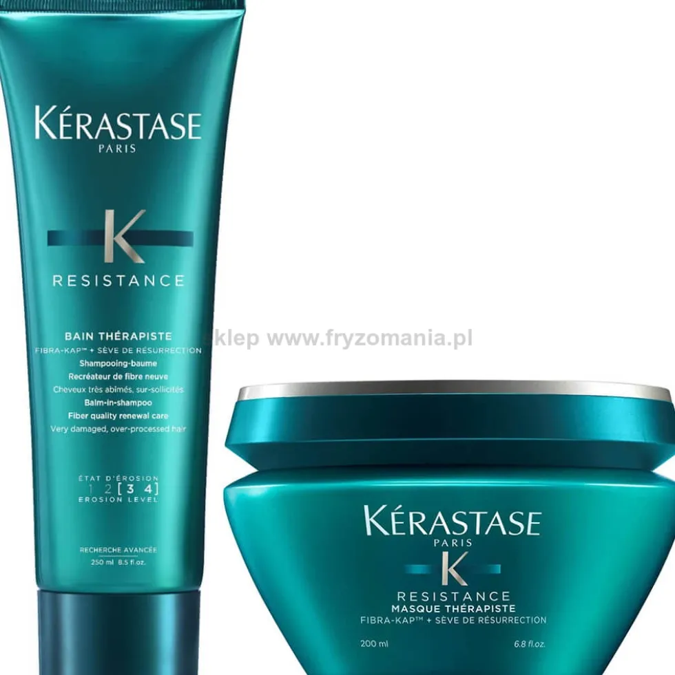 Kérastase Resistance Therapiste - zestaw pielęgnacyjny do włosów zniszczonych szampon 250ml i maska 200ml