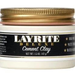 Layrite Cement Clay Pomada do włosów o mocnym utrwaleniu i matowym wykończeniu 42g
