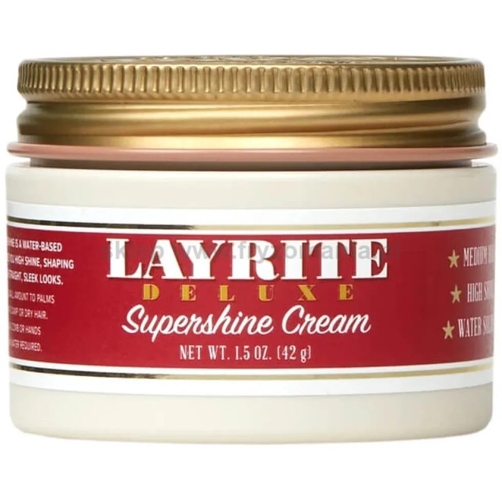 Layrite Supershine Pomada do włosów o średni utrwaleniu, mocno nabłyszczająca 42g