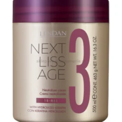 Lendan Next Liss Age Zestaw do prostowania włosów szampon 300ml, serum 300ml, maska 500ml + ampułki 6x7,6ml