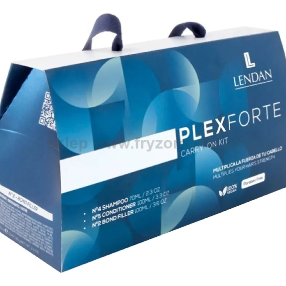 Lendan PlexForte No2/4/5 - zestaw po zabiegach chemicznych i technicznych szampon, odżywka 2x100ml i spray 70ml