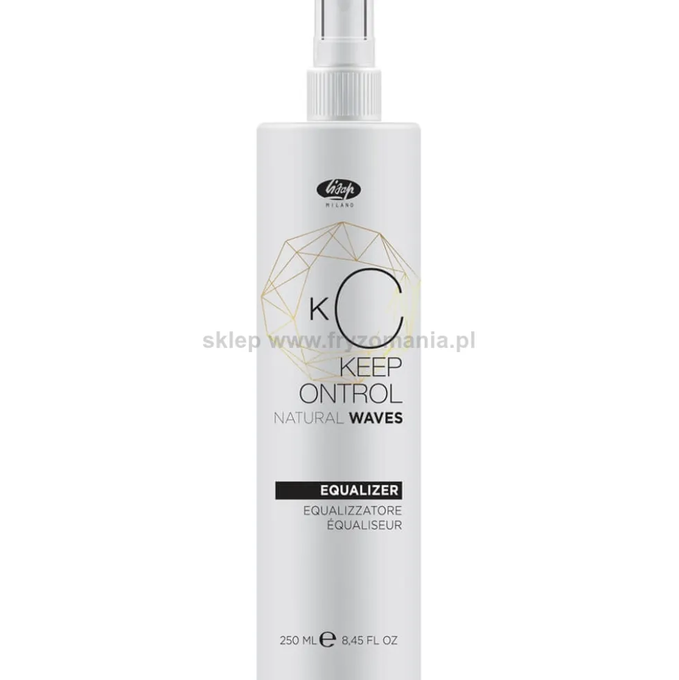 Lisap Keep Control Natural Waves - zestaw do trwałej ondulacji włosów szampon 500ml, odżywka 500ml, equalizer 100ml, nautralizer 150ml i lotion 100ml