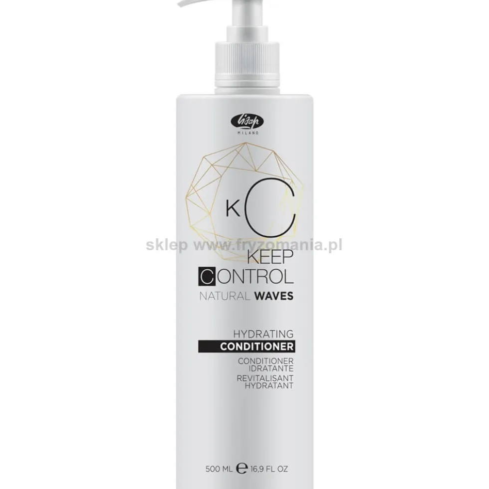 Lisap Keep Control Natural Waves - zestaw do trwałej ondulacji włosów szampon 500ml, odżywka 500ml, equalizer 100ml, nautralizer 150ml i lotion 100ml
