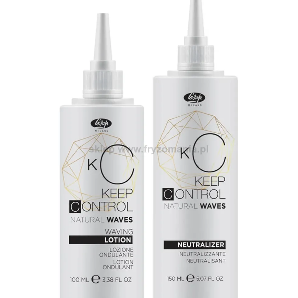 Lisap Keep Control Natural Waves zestaw do trwałej ondulacji lotion 100ml i utrwalacz 150ml