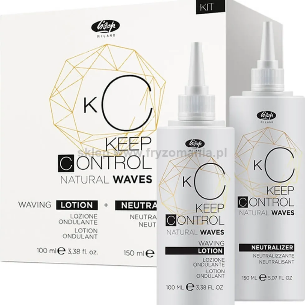 Lisap Keep Control Natural Waves zestaw do trwałej ondulacji lotion 100ml i utrwalacz 150ml