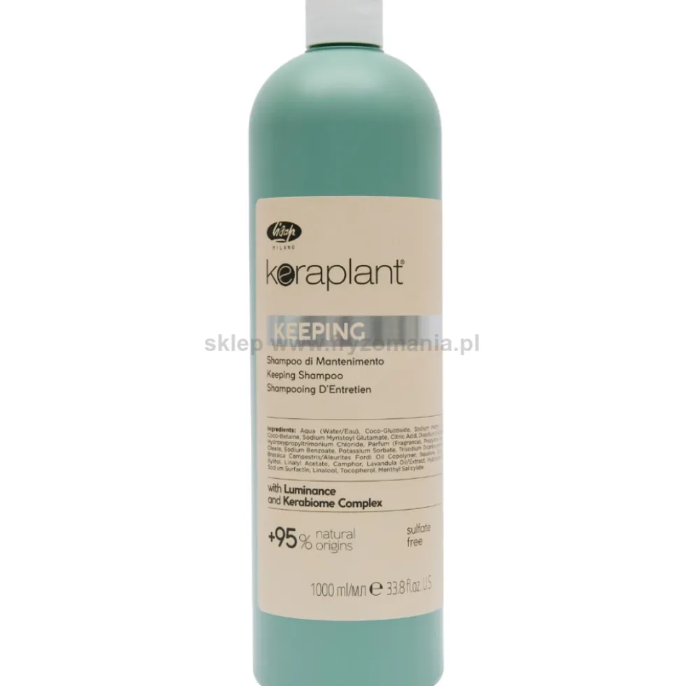 Lisap Keraplant Keeping szampon do codziennej pielęgnacji włosów 1000ml