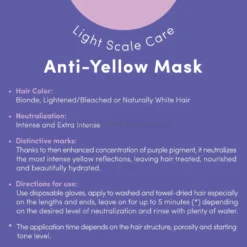 Lisap Light Scale Anti-Yellow Maska do włosów blond, rozjaśnianych i siwych 1000ml
