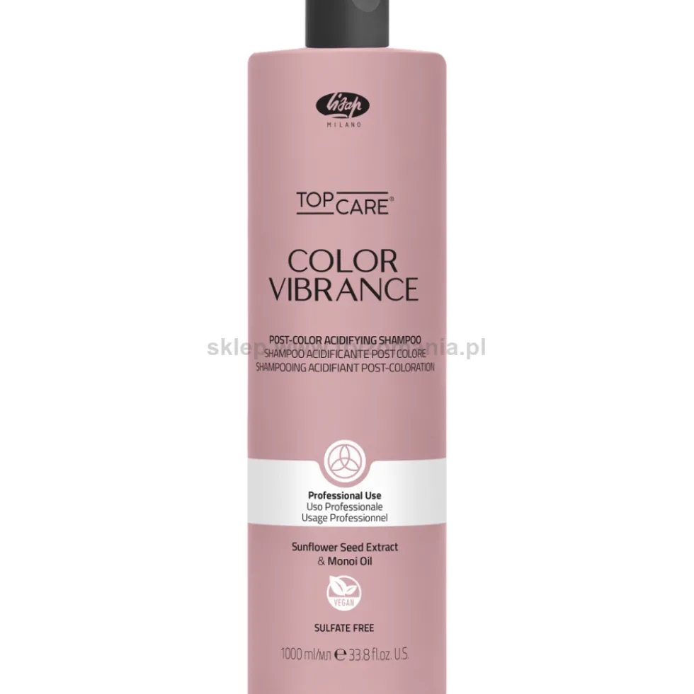 Lisap Top Care Color Vibrance Post Szampon zakwaszający włosy 1000ml