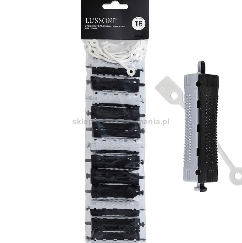 Lussoni Wałki do trwałej ondulacji na zimno, różne rozmiary 7mm-22mm, 12szt.