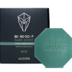 Masveri Dark Scent Beard Mydło w kostce do brody dla mężczyzn 100g