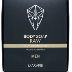 Masveri Raw Body Mydło w kostce do ciała dla mężczyzn 100g