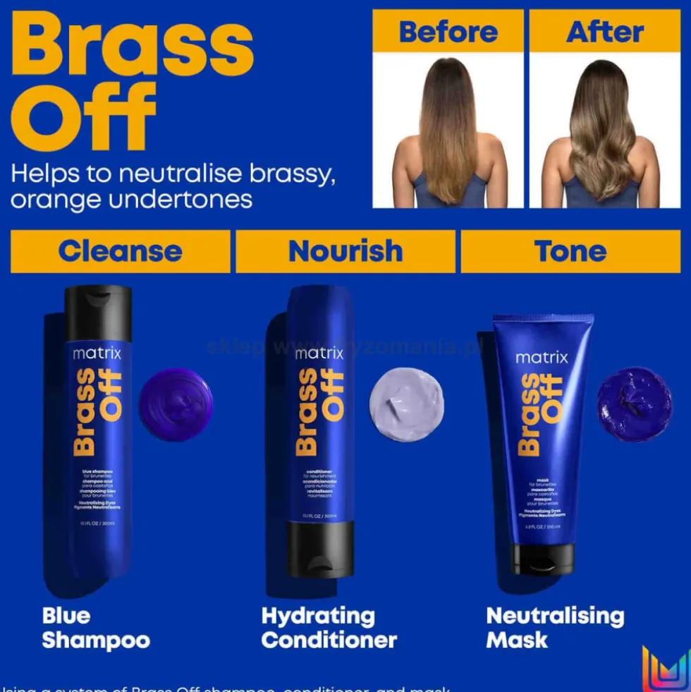 Matrix Brass Off Szampon ochładzający kolor włosów 300ml