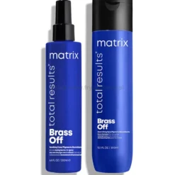 Matrix Brass Off - zestaw ochładzający kolor włosów szampon 300ml i spray 200ml