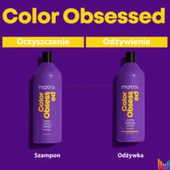 Matrix Color Obsessed - zestaw pielęgnujący włosy farbowane, szampon 1000ml i odżywka 1000ml