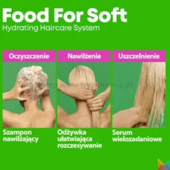 Matrix Food For Soft Szampon nawilżający do włosów suchych z kwasem hialuronowym 1000ml
