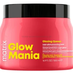 Matrix Glow Mania Maska do włosów farbowanych, podkreślająca blask 500ml