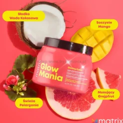 Matrix Glow Mania Maska do włosów farbowanych, podkreślająca blask 500ml