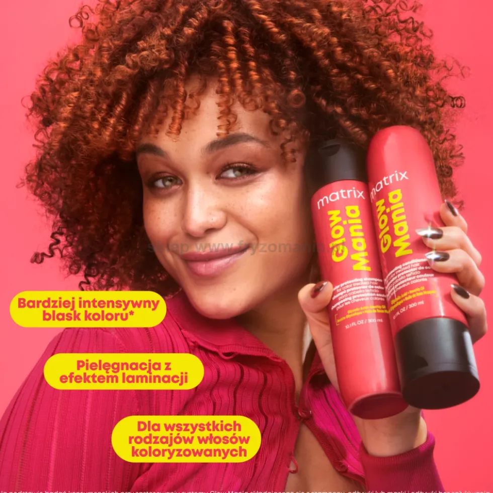 Matrix Glow Mania Szampon do włosów farbowanych, podkreślający blask 300ml