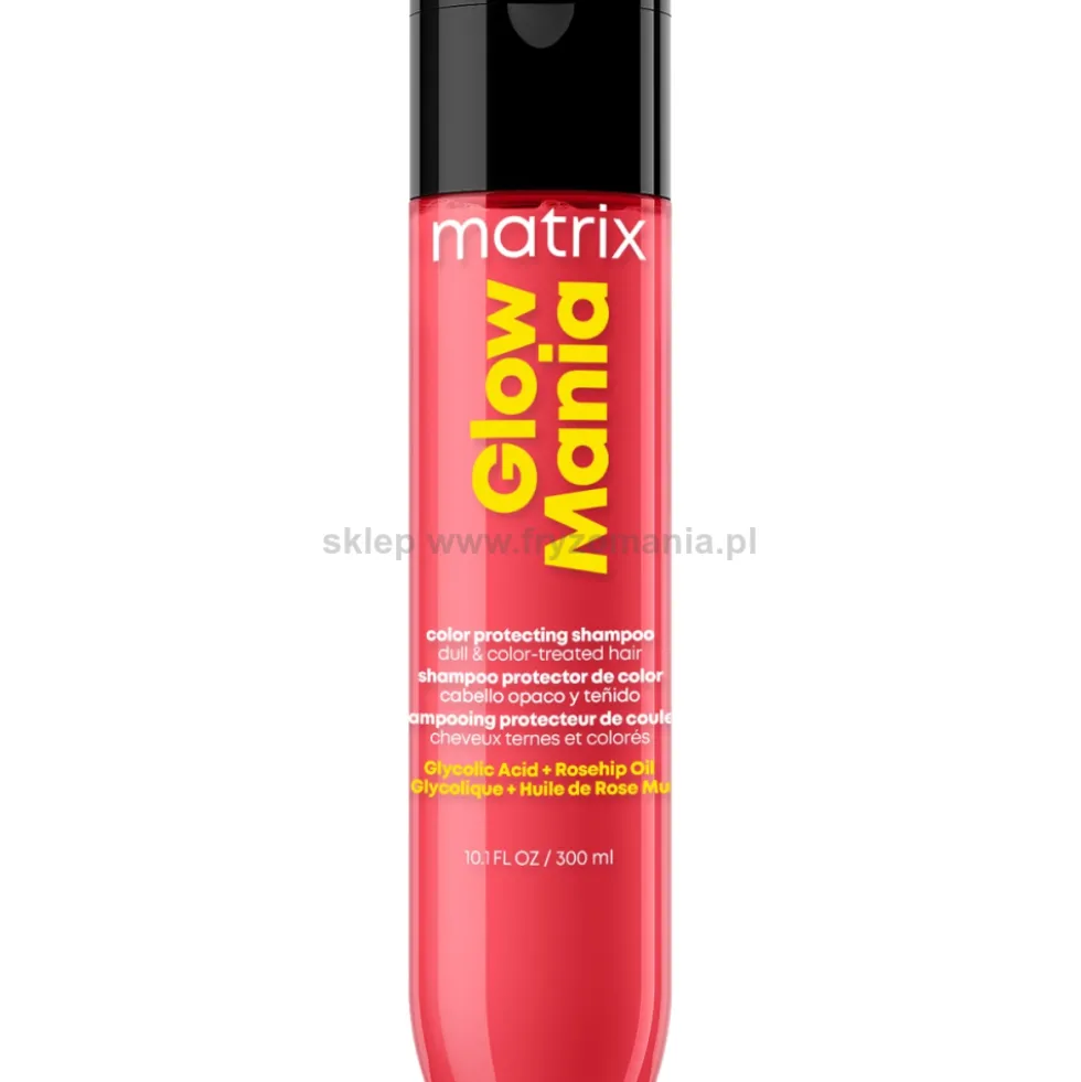 Matrix Glow Mania Szampon do włosów farbowanych, podkreślający blask 300ml