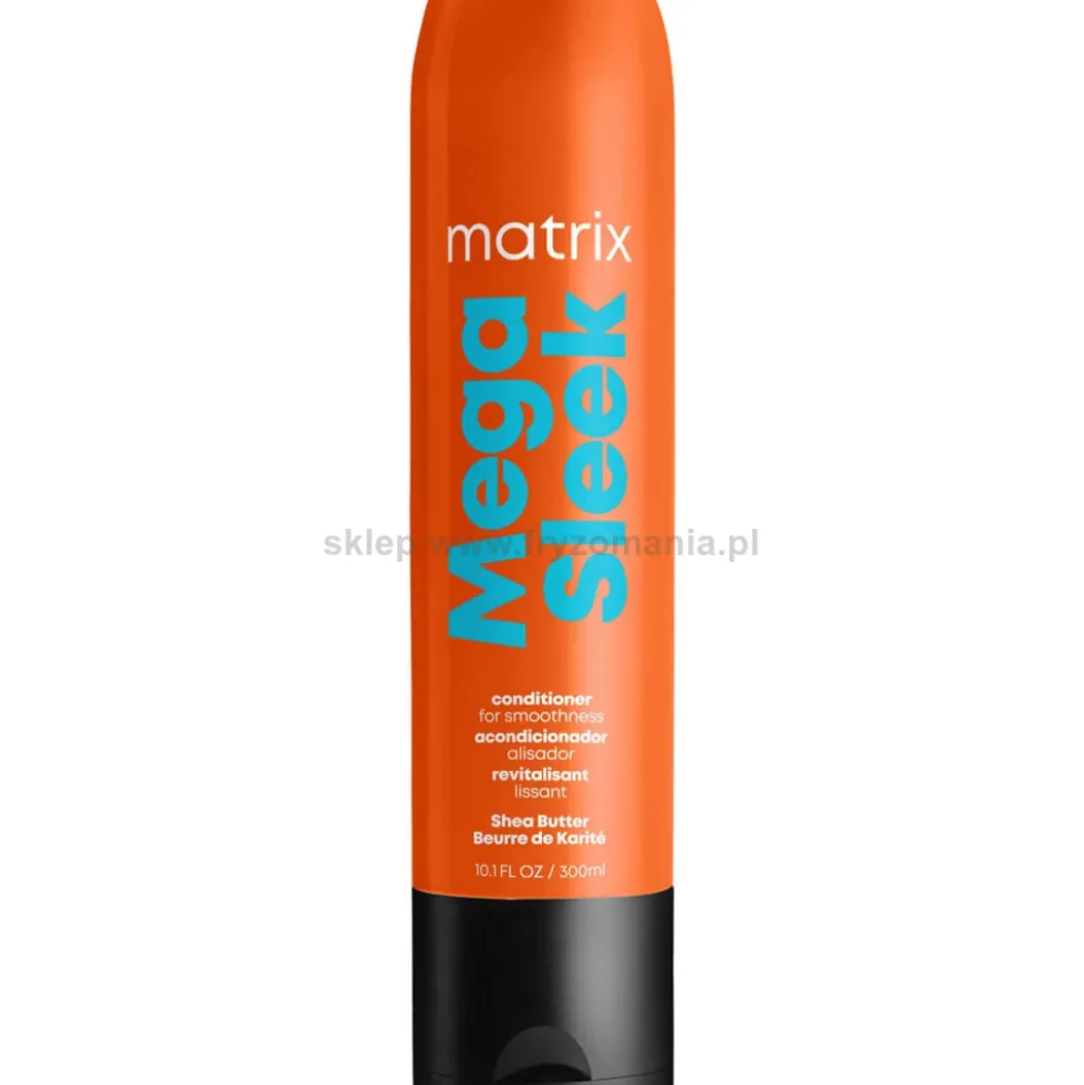 Matrix Mega Sleek, zestaw do wygładzenia włosów, szampon 300ml + odżywka 300ml