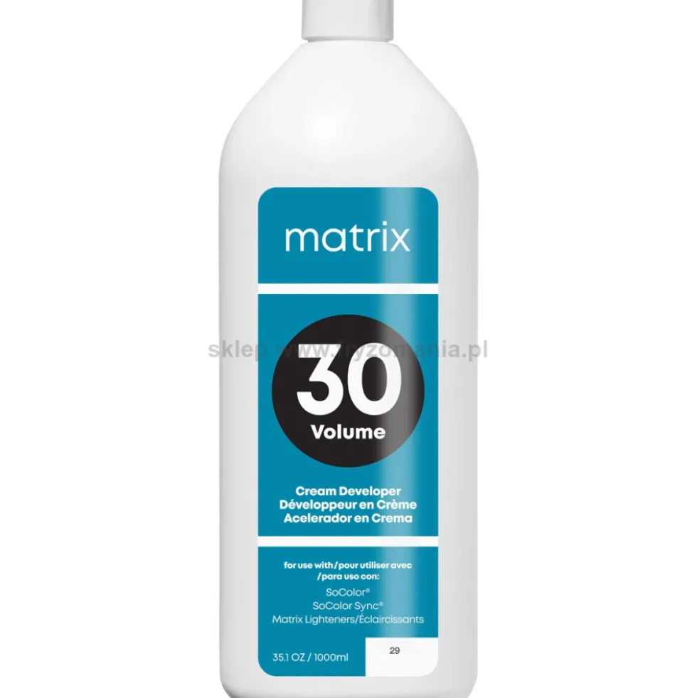 Matrix oxydant, aktywator 3, 6, 9 lub 12% 1000ml do koloryzacji Socolor