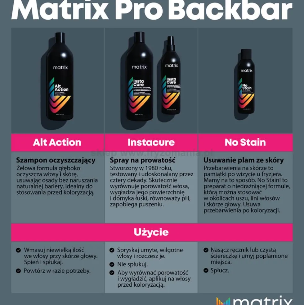 Matrix Pro Backbar Insta Cure spray do włosów porowatych 500ml