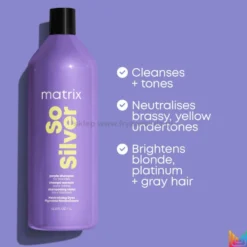 Matrix So Silver Szampon do włosów blond i siwych 1000ml