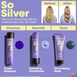 Matrix So Silver - zestaw do włosów blond i siwych, szampon 300ml i odżywka 300ml