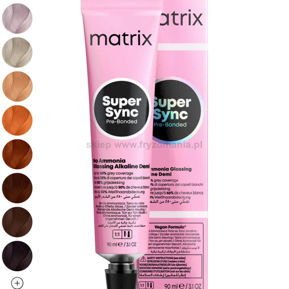 Matrix Super Sync Pre-bonded Toner do włosów bez amoniaku 90ml